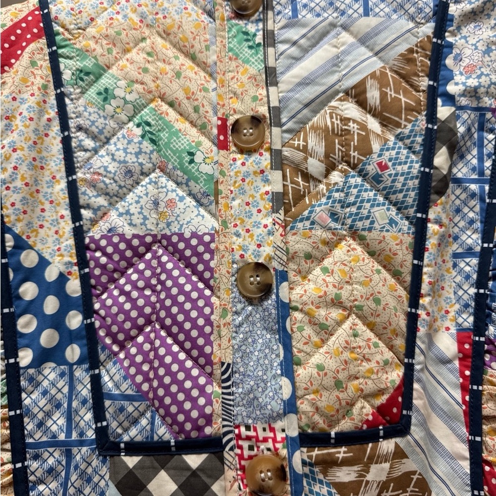 Hunter Bell Multicolor Floral Patchwork Dress - image 4